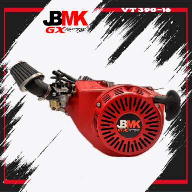 VT390-16 VT390-16 Kartmotor von JBMK GX Racing – roter Honda GX390 Tuningmotor mit Vergaser und Kegel-Sportluftfilter